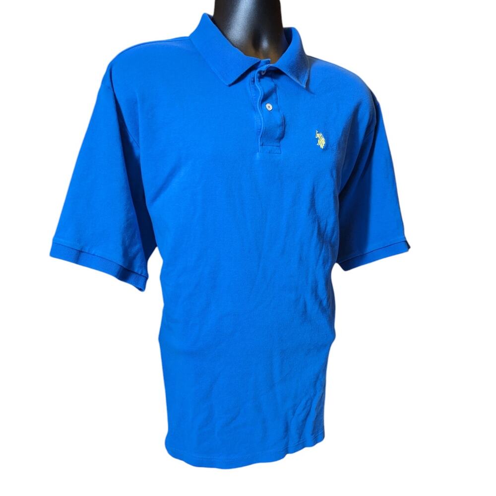 U.S. Polo Assn. Blue Polo Shirt Mens XLT Classic Fit Short Sleeve Luxury Feel - Picture 4 of 16